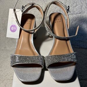 A New Day Silver Heeled Sandals